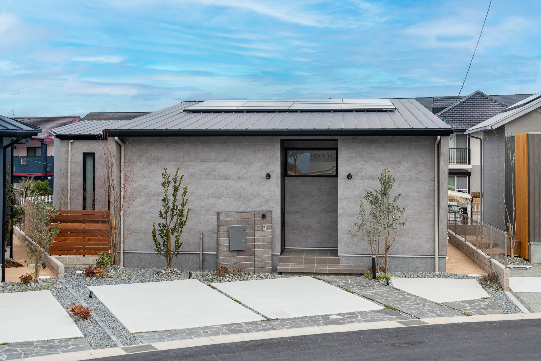 五郷の杜１２号地：平屋モデルハウス